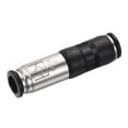 thumbnail image 3 of Unique Bargains 12mm Push Quick Connect Inline Air Tube Fitting Check Valve Black 2 Pack, 3 of 5