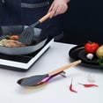 thumbnail image 3 of Matte Rainbow Spoon Rest, Stainless Steel Spoon Rest, Kitchen Utensil Holder, Pot Lid Holder (9.5 Inches), 3 of 7