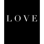 URBAN DECOR STUDIO Inspirational Phrases in Black: Love : A decorative book for coffee tables, bookshelves and interior design styling - Stack deco books together to create a custom look in any room (Series #2) (Paperback)