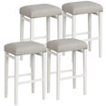 thumbnail image 1 of Gymax 4 PCS Backless Counter Height Stools home Chairs Gray, 1 of 3