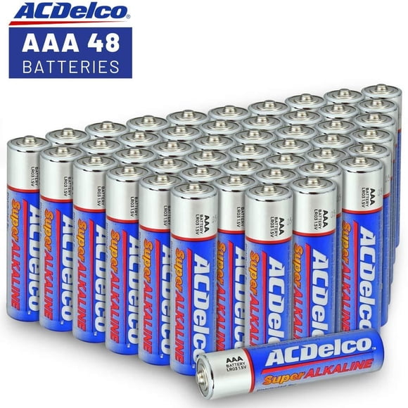 ACDelco AAA Batteries, Alkaline Battery, 48 Count 48 Count