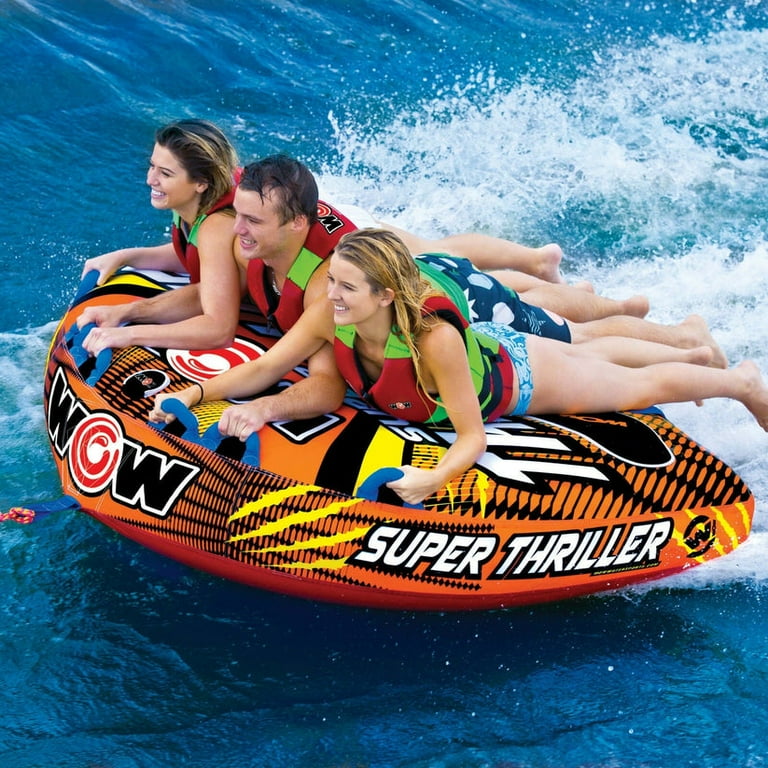 WOW Sports, Towable Water Tube, Super Thriller for 1-3 Riders
