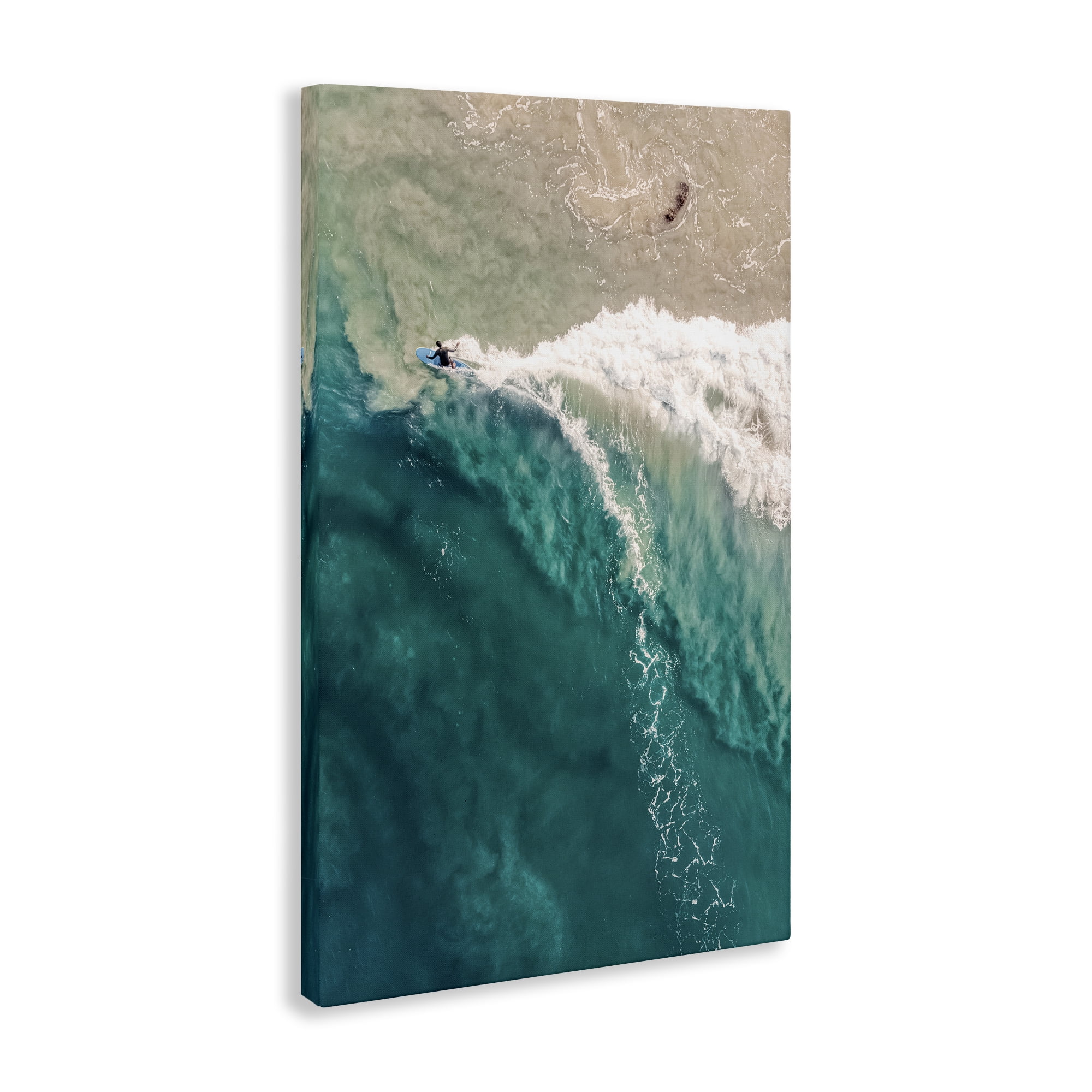 Stupell Industries Surfing Clear Waters Nautical & Beach Photography Wrapped Canvas Art Print Wall Art, 20 x 30
