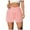 Pink, variant on Hienoo Women's High Rise Running Shorts Solid Color Workout Athletic Shorts, Sizes S-XXL