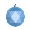 thumbnail image 1 of Vickerman M177332DM 4.75 in. Baby Blue Matte Geometric Christmas Ornament Ball - 4 per Bag, 1 of 2