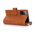thumbnail image 3 of Dteck 9 Card Slots Wallet Case for Samsung Galaxy S20 FE 6.5-inch,Retro Magnetic Strap Card Pocket Leather Zipper Hybrid Rubber Shockproof Kickstand Phone Cover,Brown, 3 of 5
