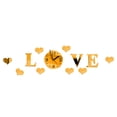 thumbnail image 2 of LOVE espejo pegatina reloj acrílico DIY reloj de pared amor calcomanías decoración del hogar espejo de cristal papel tapiz 3D Inevent JJ11035-01, 2 of 6