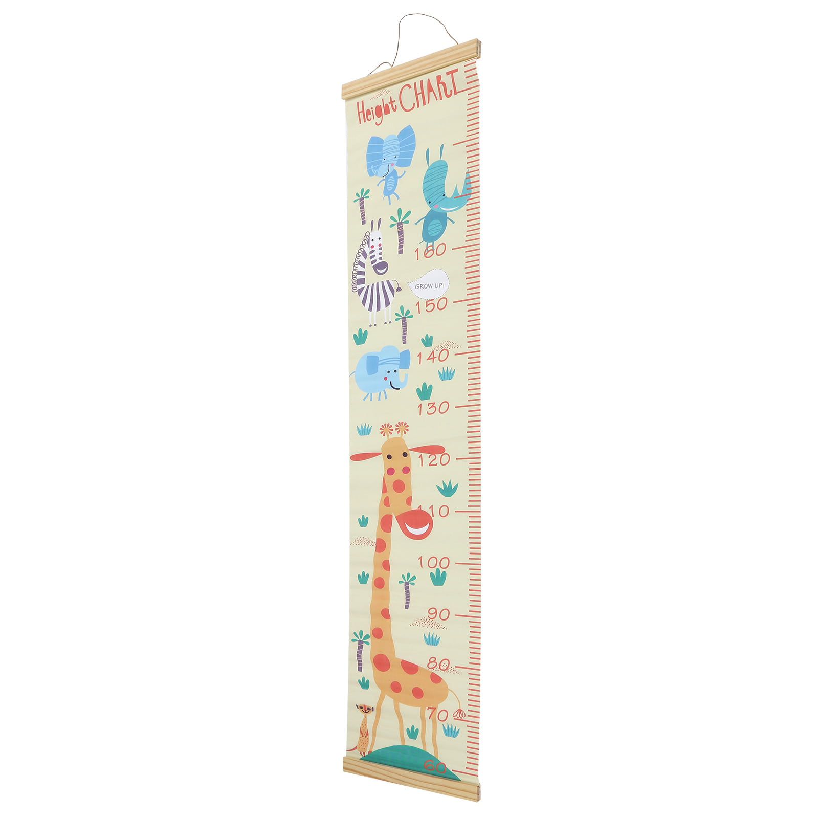 Cute Birds Flowers Colouring In Personalised Growth Measuring Height Chart Girls 