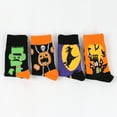 thumbnail image 4 of Papapt 4 Pairs Halloween Socks Novelty Socks Holiday Sock Pumpkin Food Horse Pattern Gift for Men Women Christmas Thanksgiving /#J02, 4 of 16