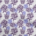 thumbnail image 1 of oneOone Georgette Viscose Blue Fabric Ocean Sea Plants Craft Projects Decor Fabric Printed By The Yard 42 Inch Wide, 1 of 4