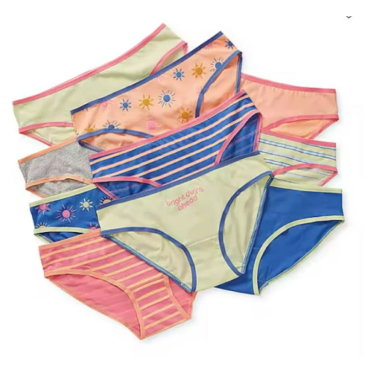 Wholesale 10pk Panties- Sizes 7-12- Assorted Colors 10 ASST-MULTICOLOR