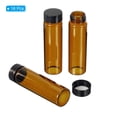 thumbnail image 3 of Viales de vidrio Uxcell de 40mL con tapas de rosca, almacenamiento de muestras líquidas para laboratorio y hogar, ámbar, 16 Pcs, 3 of 5