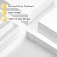 thumbnail image 3 of 16 Pack White Gift Boxes with Lids, Assorted Sizes (6 Small 11", 6 Medium 14", 4 Large 17") Gift Boxes for Presents, Extra Deep Auto Pop-Up Christmas Box for Wrapping Clothes Robe Shirt Sweater, 3 of 4