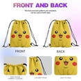 thumbnail image 2 of 12 Pcs Cartoon Print Drawstring Backpack, Lightweight Sports Sackpack for Daily Use, Travel, and Birthday Party Decorations 27x34cm, 2 of 5