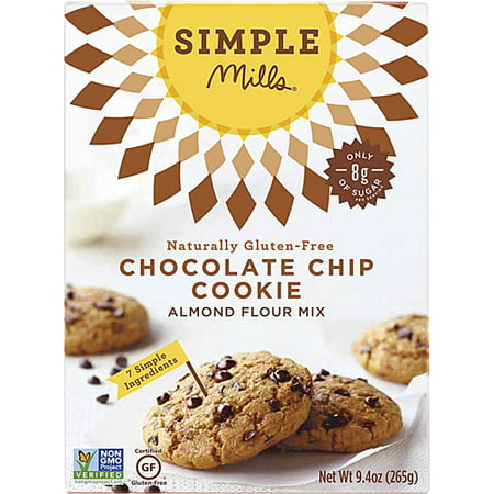 Simple Mills Gluten Free Almond Flour Mix Chocolate Chip Cookie -- 8.4 oz pack of