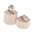 thumbnail image 6 of 1 paar Wooden Jewelry Wedding Bearer Display Stand Holder Organizer, 6 of 8