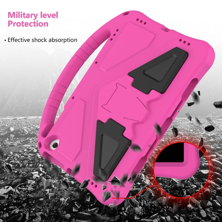 Allytech Fire Max 11 Case Cover with Screen Protector, Kids Friendly Handle  Stand Shockproof Protective EVA Rubber Lightweight Case for  Fire Max  11 13th Gen 2023 - Rose 