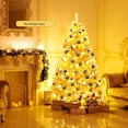 thumbnail image 2 of Costway 180 cm Árbol de Navidad 1036 Ramas Abeto Artificial con Decoraciones Tecnología Galvanoplateada con Base de Metal Oro Champaña, 2 of 7