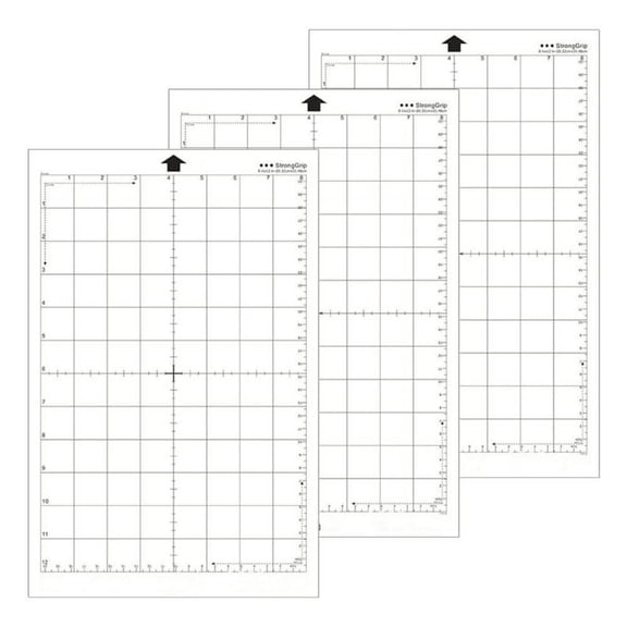 ZPAQI 3 Sheets Adhesive Cutting Mats Silhouettes Portrait Replacement Cutting Mats