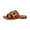 Brown, variant on Black Woven Slide Sandals Fashion Sneakers for Women Cross Strap Slip On Open Toe Flat Casual Shoes Breathable Walk Sneakers Non Slip Summer Footwear for Beach Daily Street Shopping 6