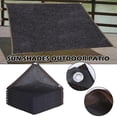 thumbnail image 2 of Sun Shade Sail - Cool Area Sun Shade Sail,Waterproof Sunshade Sail Square Rectangular Sunshade Cloth Outdoor Sunshade Garden Terrace Gray Sunshade Canopy, 2 of 8