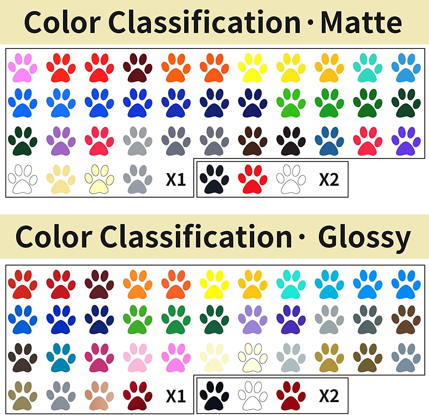 Permanent Adhesive Vinyl Bundle - 86 Pack Vinyl Sheets (12”x12”, Glossy, Matte, Metallic) for Most Cutting Machines and Party Decoration, Sticker, Craft Cutter, Car Decal