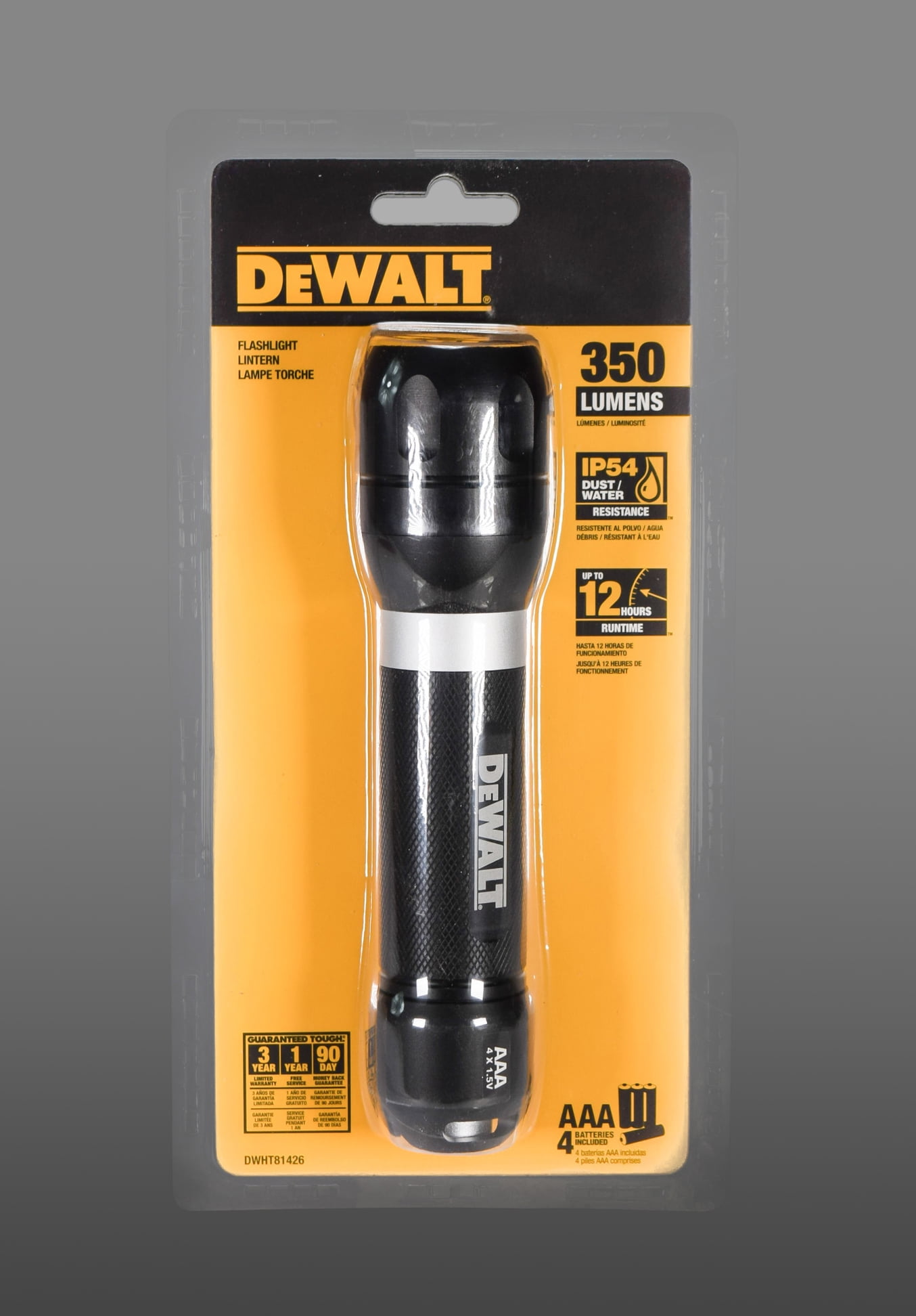 spurv højttaler Kriminel Dewalt DWHT81426 350-Lumen Flashlight - Walmart.com