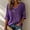 Green, variant on Womens Purple Floral & Hummingbird Print Alzheimer'S Awareness Support Tops Alzheimer Purple Ribbon 3/4 Length Sleeve V Neck T Shirts For Women