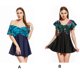 thumbnail image 5 of Minnieouse Trajes De Baño Transpirables Para Mujer - Manténgase Fresco Y Cómodo En El Agua Trajes De Baño Para Mujer Traje De Baño Ligero Vestidos flor roja negra US16, 5 of 6