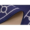 thumbnail image 4 of Custom Size Runner Rug Skid Resistant Backing Bordered Rug Runner Chain Border Navy Blue Color Cut to Size Roll Runner Rugs By Feet Customize in USA Facility, 4 of 7