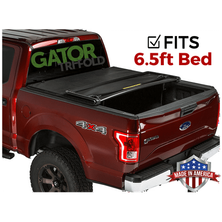 Gator ETX Tri-Fold (fits) 2015-2019 Ford F150 6.5 FT Bed Only Tonneau Truck Bed Cover Made in the USA (Best Waterproof Tonneau Cover)