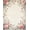 Pink Ivory Blue, Pattern 12, variant on ODIKA Vintage Floral Medallion With Distressed Scroll Border And Botanical Sprays for Home Office, Gaming Room, Under Desk, Non-Slip Chair-Friendly