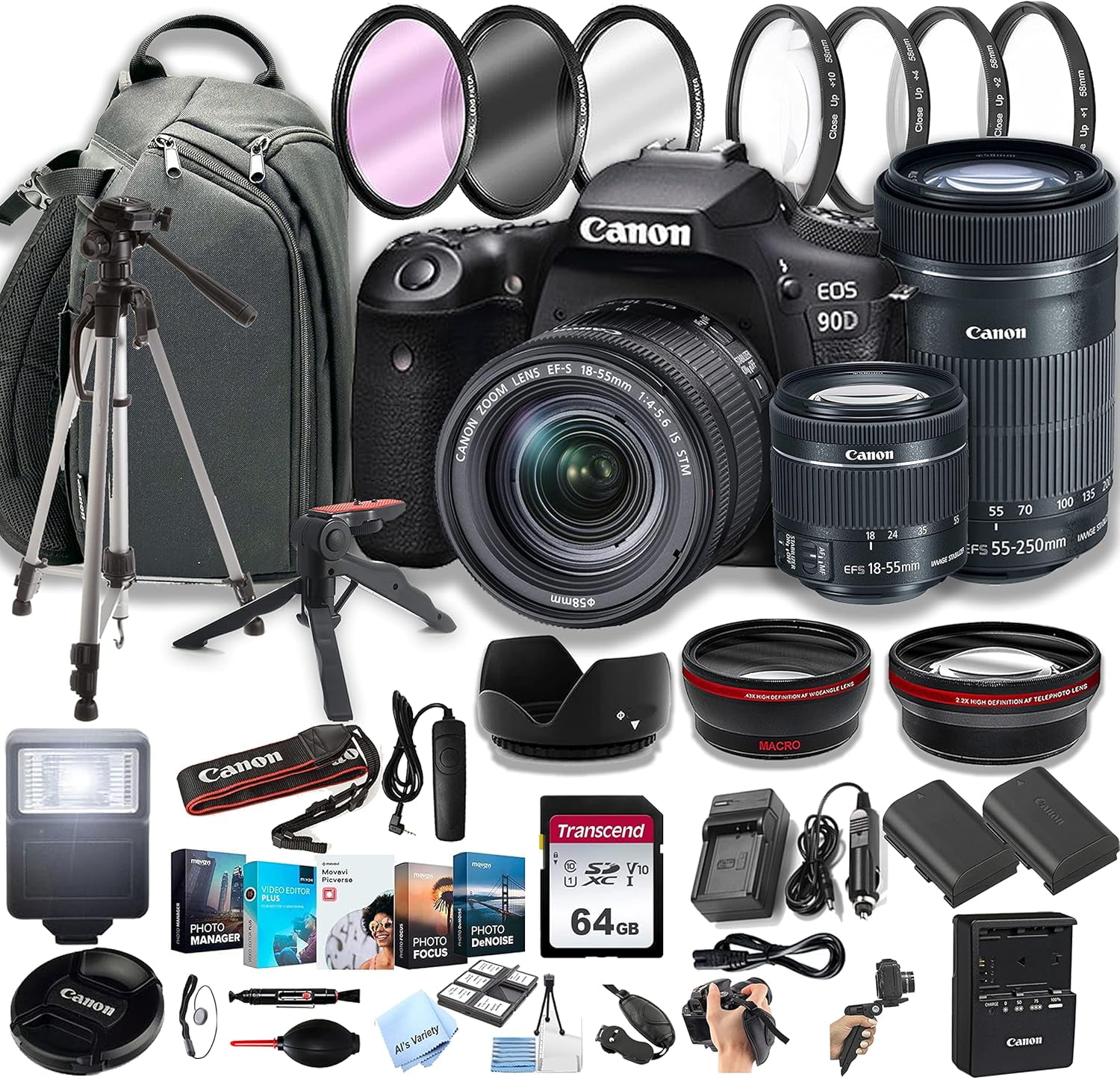 Canon EOS 90D DSLR Camera with 18-135mm Lens 3616C016 - Walmart.com