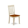 thumbnail image 3 of East West Furniture  Dining Table Set- a Dining Table and Wood Seat Chairs, Buttermilk & Cherry(Pieces Options) Off-White WEAN5-BMK-W 5-Piece 4, 3 of 5