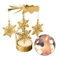 thumbnail image 4 of Candelero giratorio giratorio Banquete de boda Decoración del hogar de Navidad Candelabro de candelita de metal Advancent HA1736-07B, 4 of 5