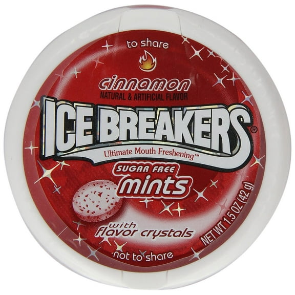 Ice Breakers Cinnamon Mints, 1.5 -Ounce Pucks (Pack Of 3)