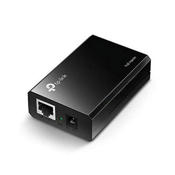 TP-LINK 802.3af Gigabit PoE Injector | Convert Non-PoE to PoE Adapter | Auto Detects the Required Power, up to 15.4W | Plug & Play | Distance Up to 100 meters (328 ft.) | Black (TL-PoE150S)
