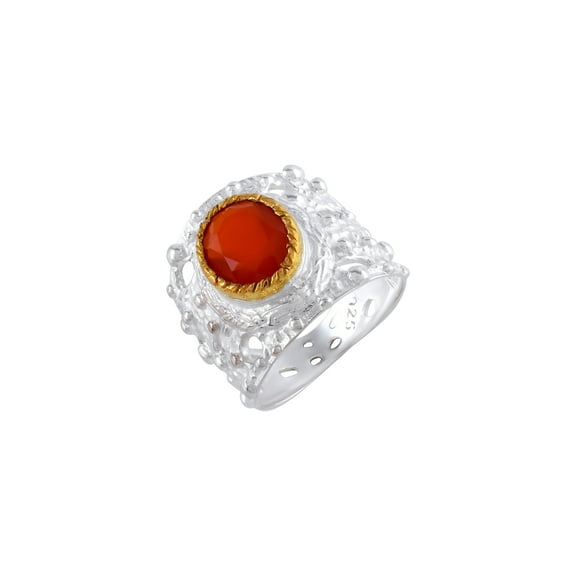 Carnelian Gemstone Ring