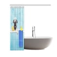 thumbnail image 2 of MYPOP Pug Dog in a Bathtub with Yellow Plastic Duck and Towel Fabric Bathroom Shower Curtain Set, 60 X 72 Inches, 2 of 2