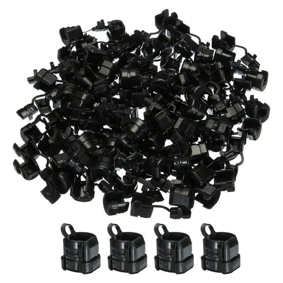 100pcs 6.5-7.5mm Strain Relief Cord Connector Cable Bushing Boot Sleeve for Electric Cable Cord Insulation, 6N3-4