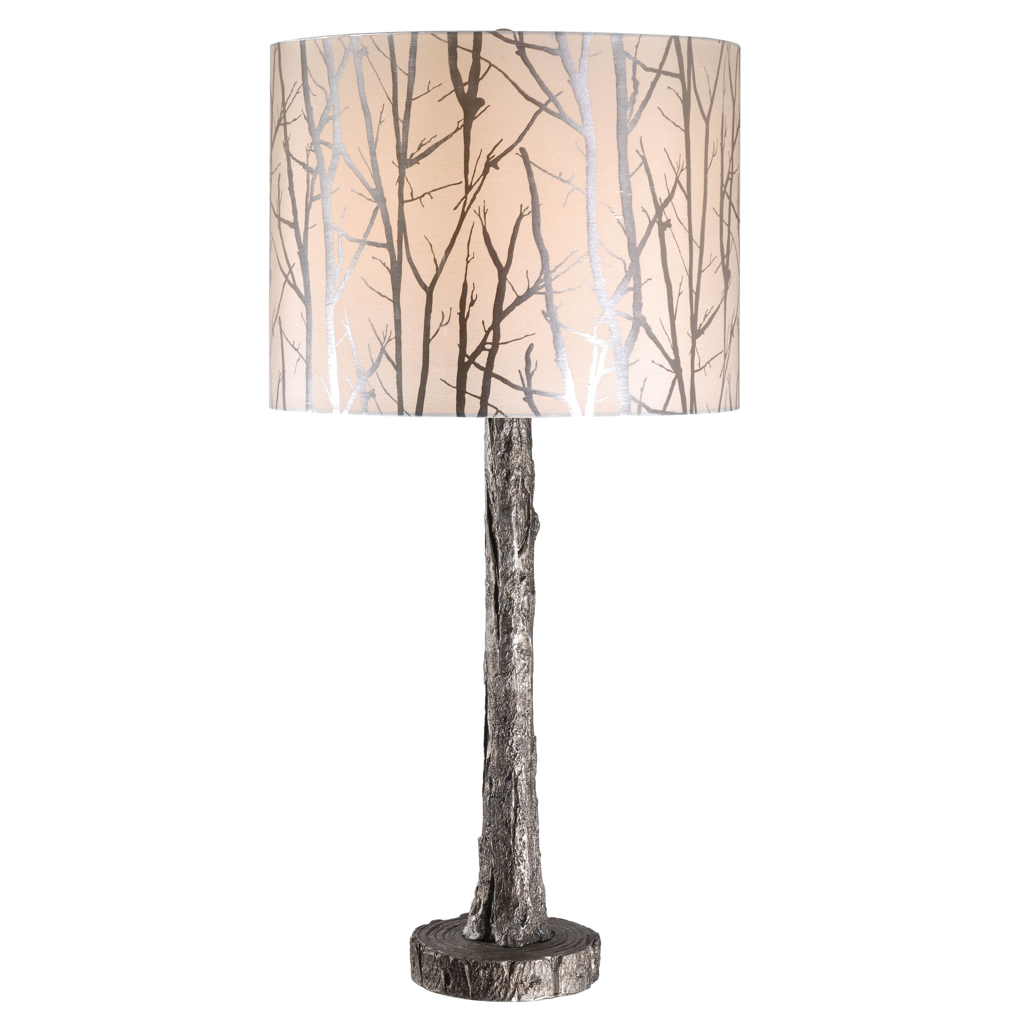 Design Craft Silver Wolf Branch Table Lamp Com