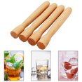 thumbnail image 3 of Wooden Muddler for Drinks, Wooden Masher, Crusher, Cocktail Muddler, Bar Tool, Ice Hammer Beige, 3 of 5