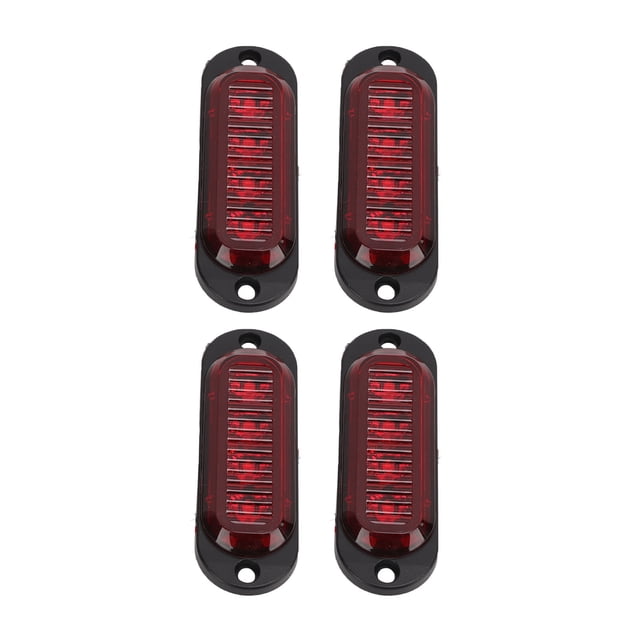 Truck Side Marker Lights High Brightness 3000K LED Emergency Flash Durable ABS PC Material Easy Installation 4Pcs for Cars Trucks Trailers
