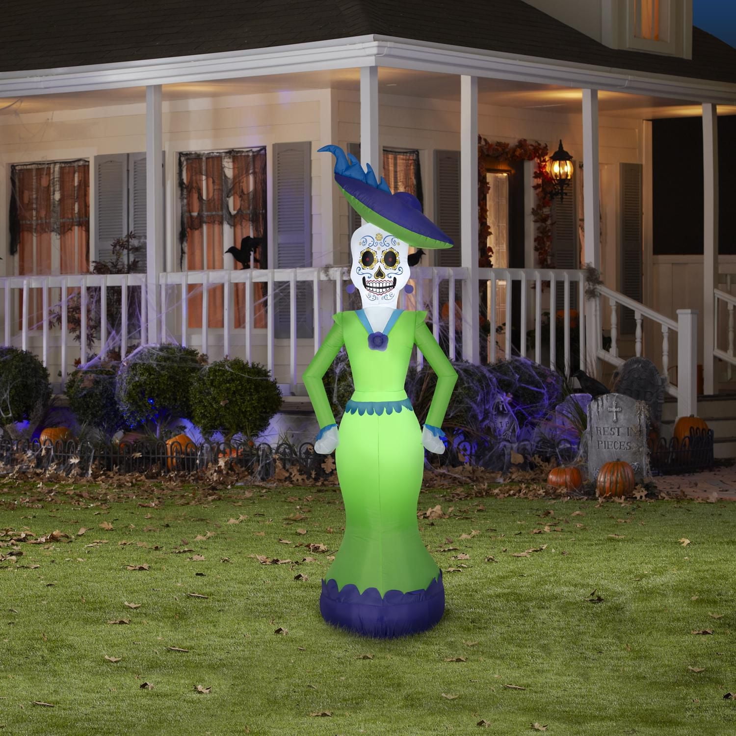 Gemmy Halloween Inflatable Day of the Dead Woman