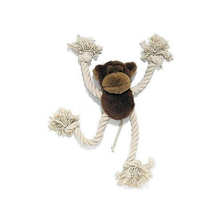 Ethical Pet Moppets Plush and Rope Monkey Dog Toy