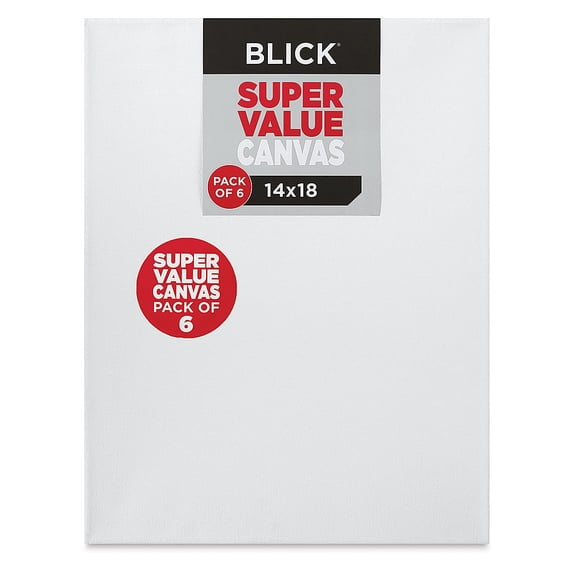 Blick Super Value Canvas Pack - 14" x 18", Pkg of 6