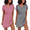 Pink Heart+light Grey, variant on Ekouaer 2 Pack Nightgowns for Women Sleapwear Short Sleeve Night Shirts Soft Sleep Dress Classic NightDress Group S