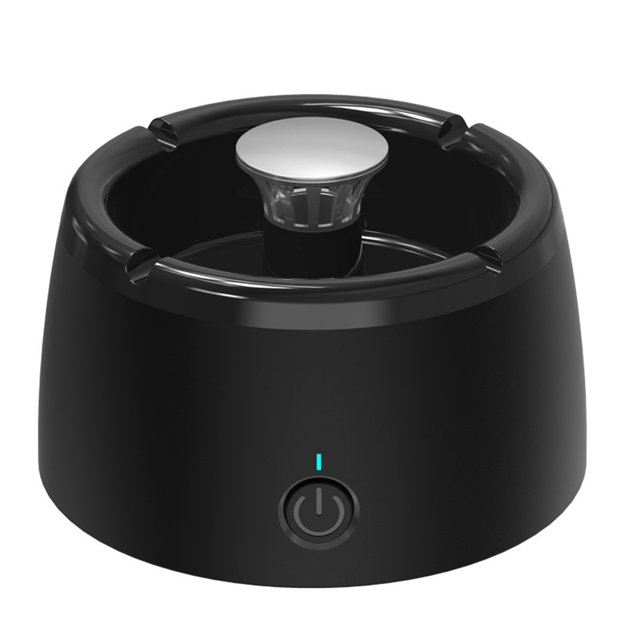 Muyoka Cenicero sin humo 2 en 1, cenicero de iones negativos, filtro de aire con filtro y ventilador, cenicero port谩til a bater铆a, purificador de aire para el hogar, oficina, coche, interior y exteri