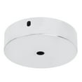 thumbnail image 4 of Aluminum Round Shape Ceiling Light Lamp Base Bulb Holder DIY Light AccessoriesSilver, 4 of 10