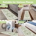 thumbnail image 7 of Washable Runner Rug, 2x6 Non-Slip Boho Vintage Hallway Rug Runner with Rubber Backing, Stain Resistant & Low Pile Faux Wool Distressed Carpet Runner for Kitchen, Laundry, Entrance, 7 of 7